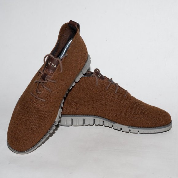 Cole Haan ZeroGrand Chukka Mens Size 8 Wool Stitchlite C30708 Brown Casual Shoes main image 8